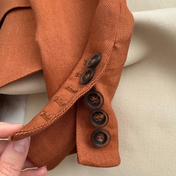 Veronica Beard "Diego" Dickey Blazer in Terracotta, size 4 - Picture 5 of 11